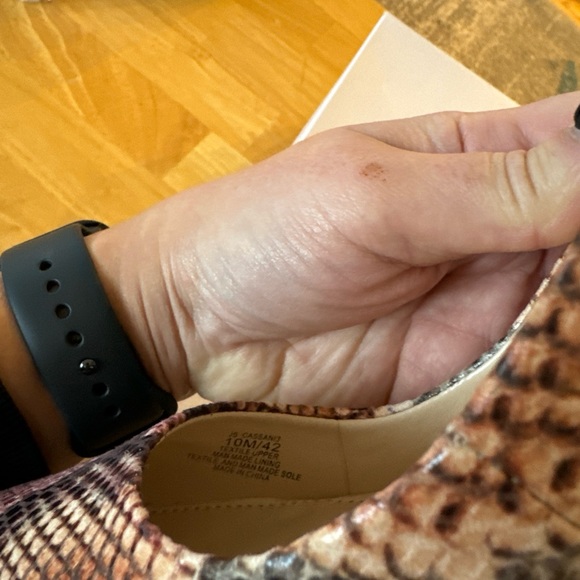 Jessica Simpson Mauve Combo Copper Snake Print Heel Size 10M New in box - Picture 6 of 6